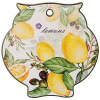 358-1756 Подставка под горячее AGNESS "Лемон три" 16*16*1 см