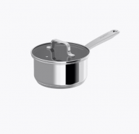 1315077 Ковш с крышкой 16см 1,5л, индукция, нержавеющая сталь, BergHOFF, серия Helix