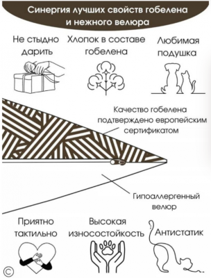 Кошки Сибирская голубая Наволочка декоративная 45*45см 2103507
