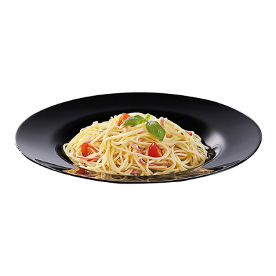 М0064 Блюдо для спагетти 28,5см Friens time BLACK черное