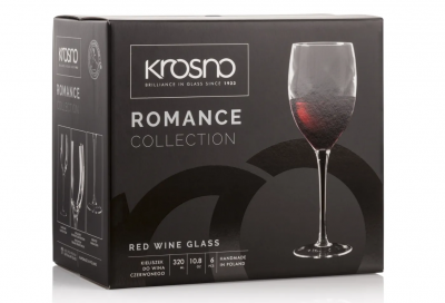 KRO-F073346032020020-6 Фужеры для красного вина 320 мл, 6 штук, Krosno, серия Романтика 