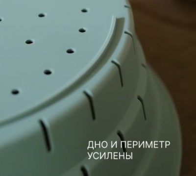 SS0000425 Дуршлаг складной силиконовый Smart Helper, d 25,5см шалфей