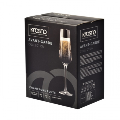 KRO-F579917018043570-6 Фужеры для шампанского Krosno Авангард 180 мл 6 штук