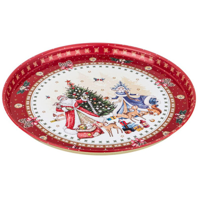 898-026 Поднос сервировочный "CHRISTMAS COLLECTION"  33см