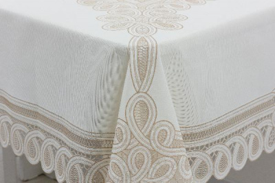 5177 Скатерть Ажурная Pretty 120х150 см, бежевая Towa