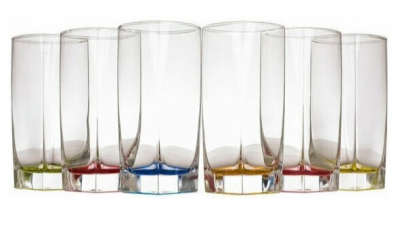 N0779 Стаканы 330мл высокие, набор 6 штук,  LUMINARC, серия STERLING RAINBOW 