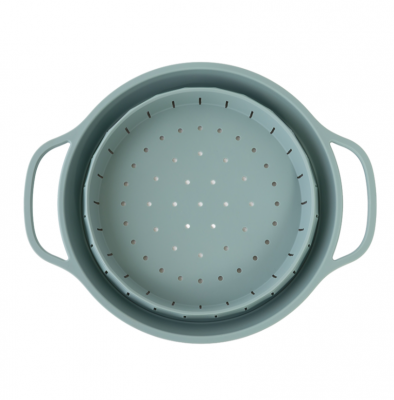 SS0000425 Дуршлаг складной силиконовый Smart Helper, d 25,5см шалфей