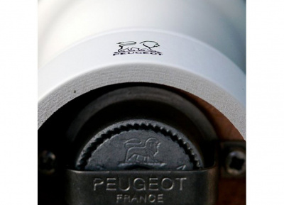 7797 Мельница для соли Peugeot 12 см, белый лак, дерево, Paris