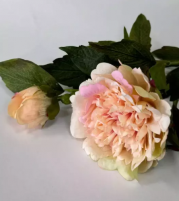 90719 Цветок искусственный 65см, Пионы с бутоном, латекс, микс 